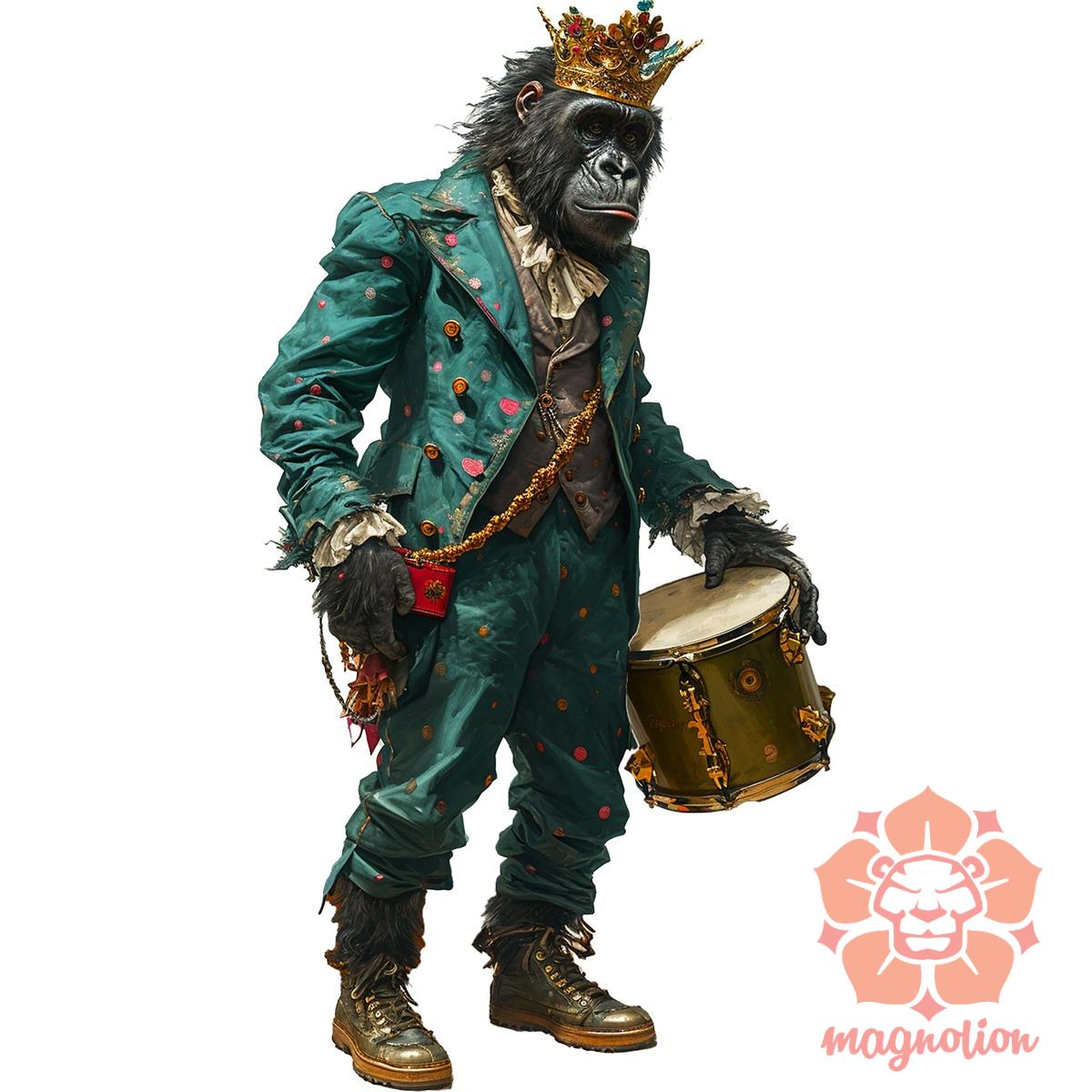 Antropromorf zenész gorilla v1 egyedi  pulóver 