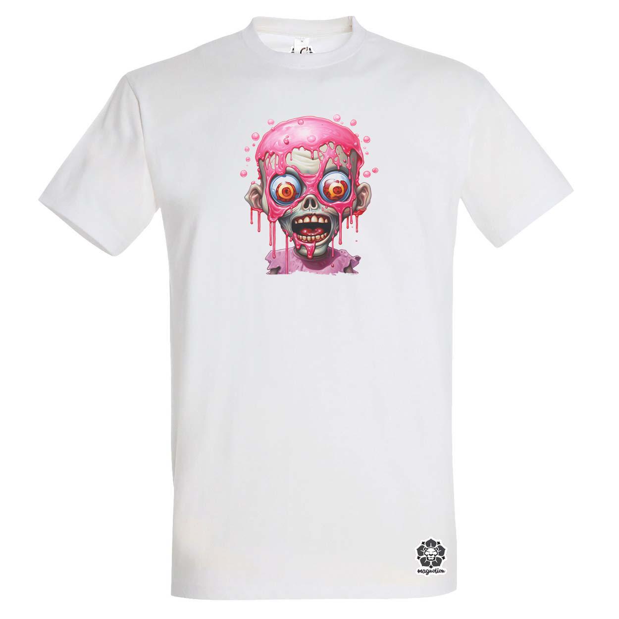 Pink zombi v2 egyedi póló 