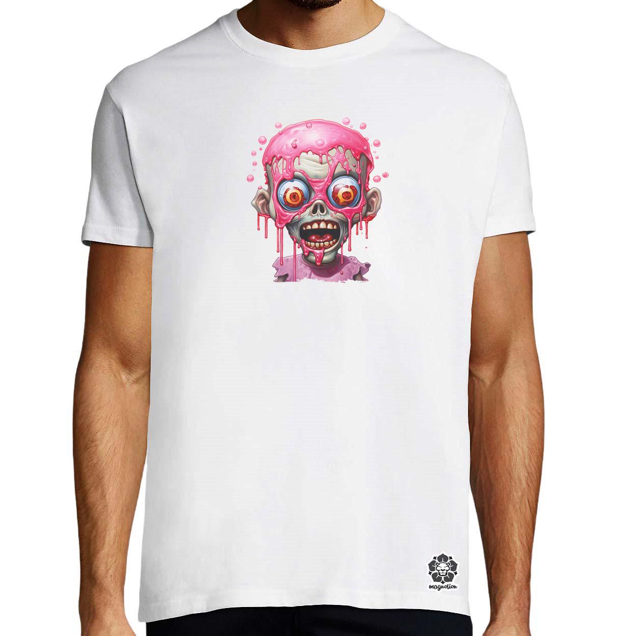 Pink zombi v2 egyedi póló 