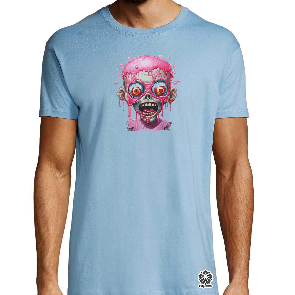 Pink zombi v2 egyedi póló 