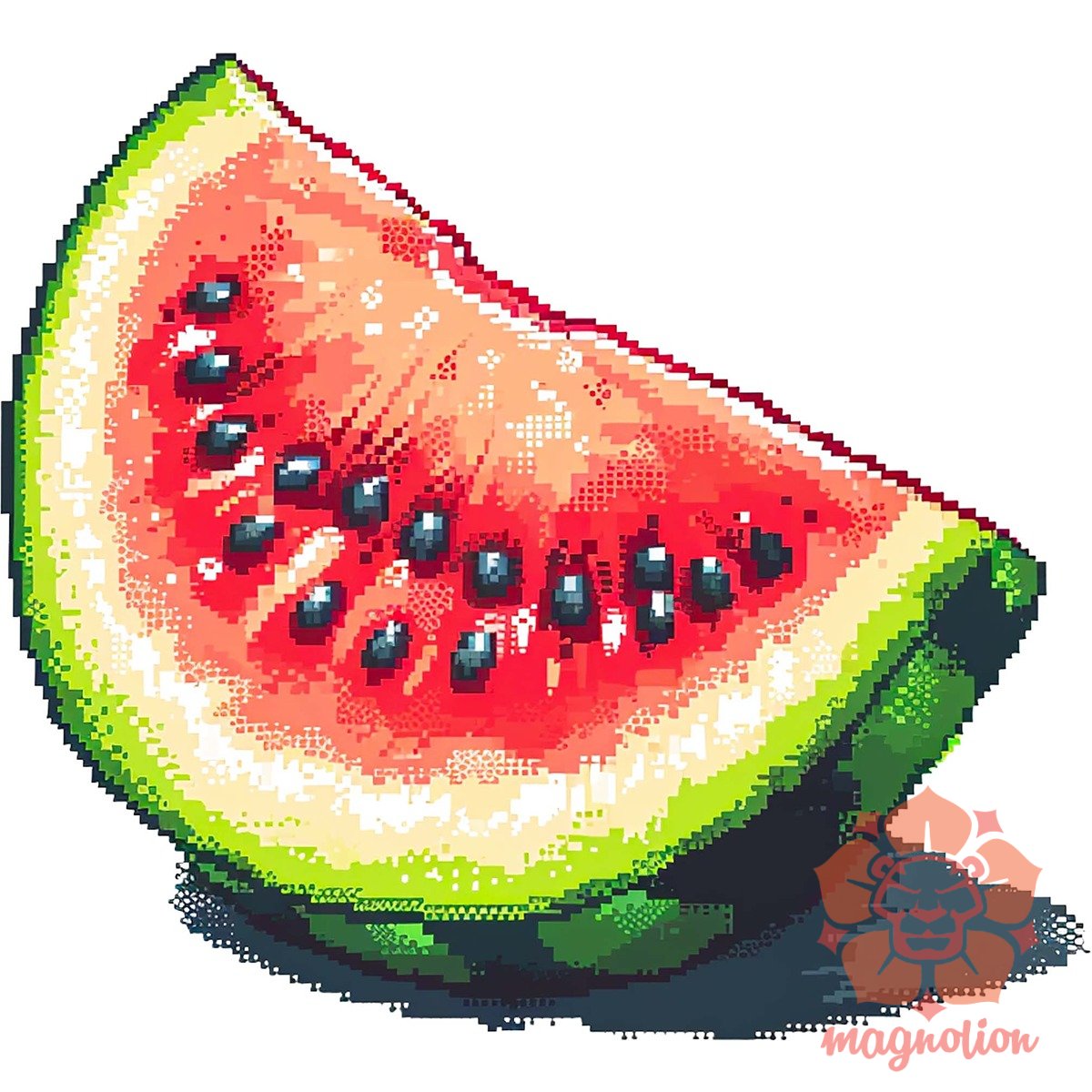 Pixelart dinnye v1 egyedi póló 