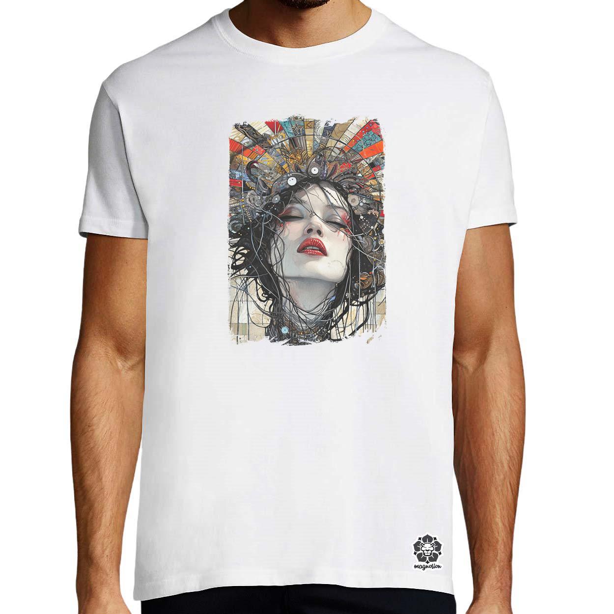 Pop art deco portré v1 egyedi póló 