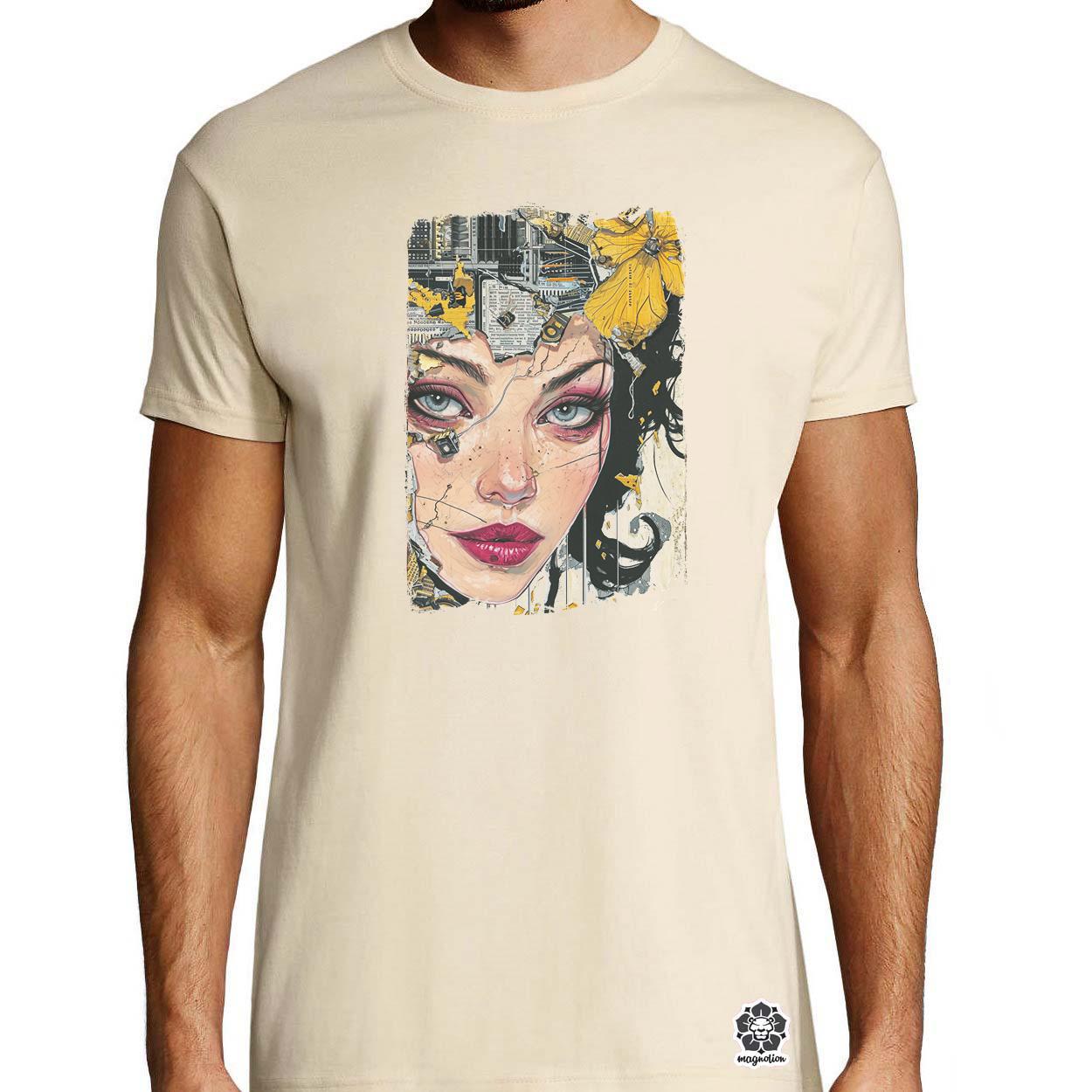 Pop art deco portré v3 egyedi póló 