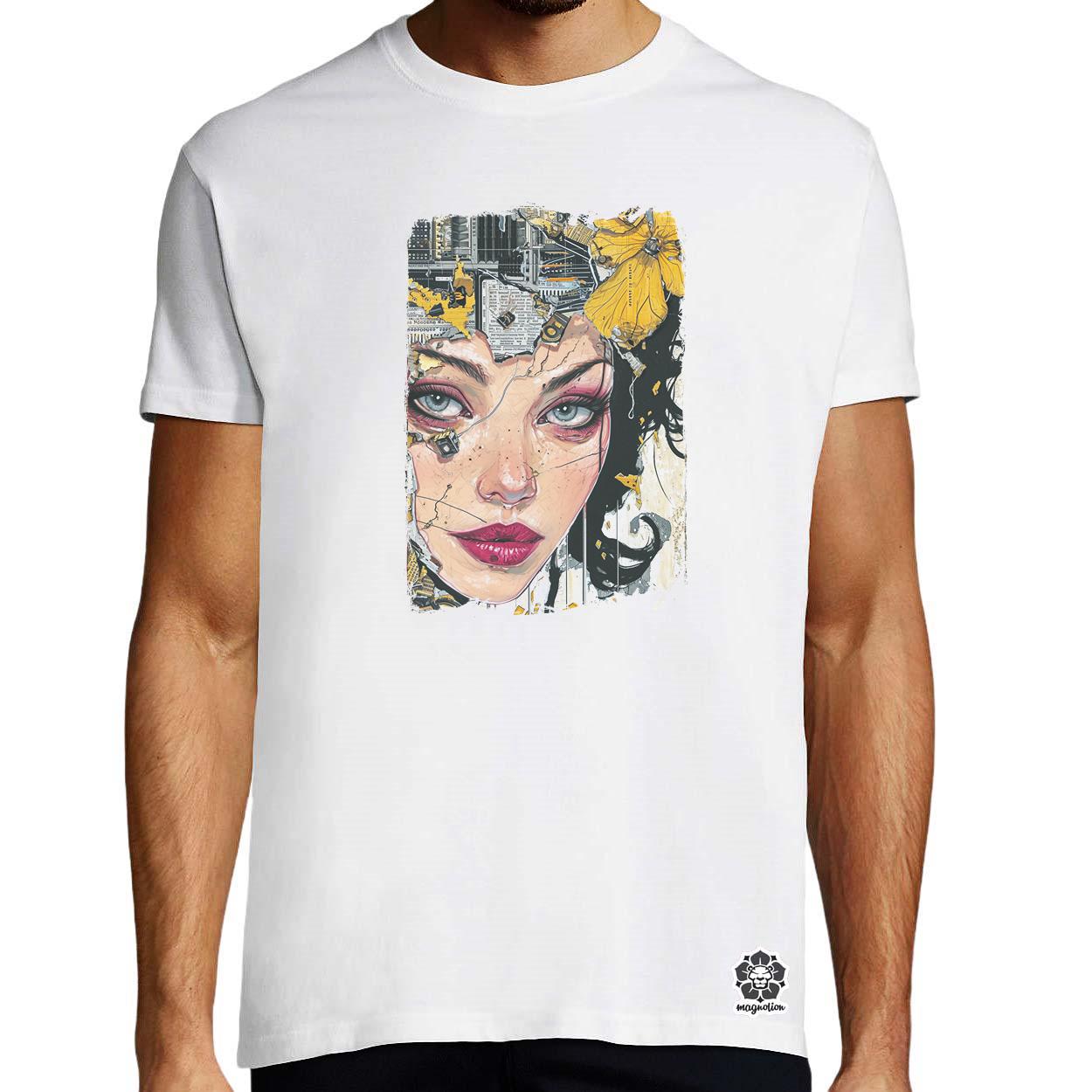 Pop art deco portré v3 egyedi póló 