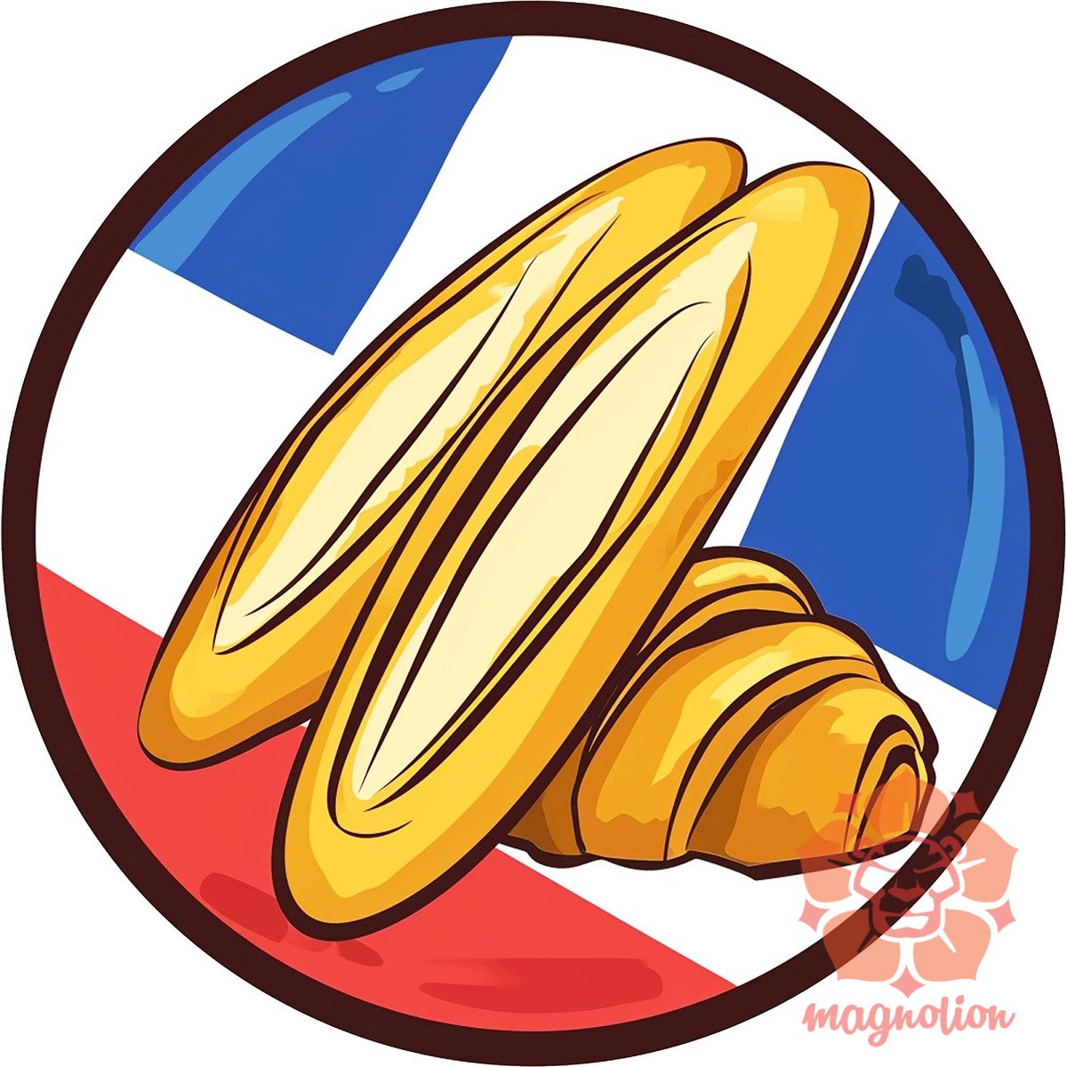Francia bagett egyedi  pulóver 