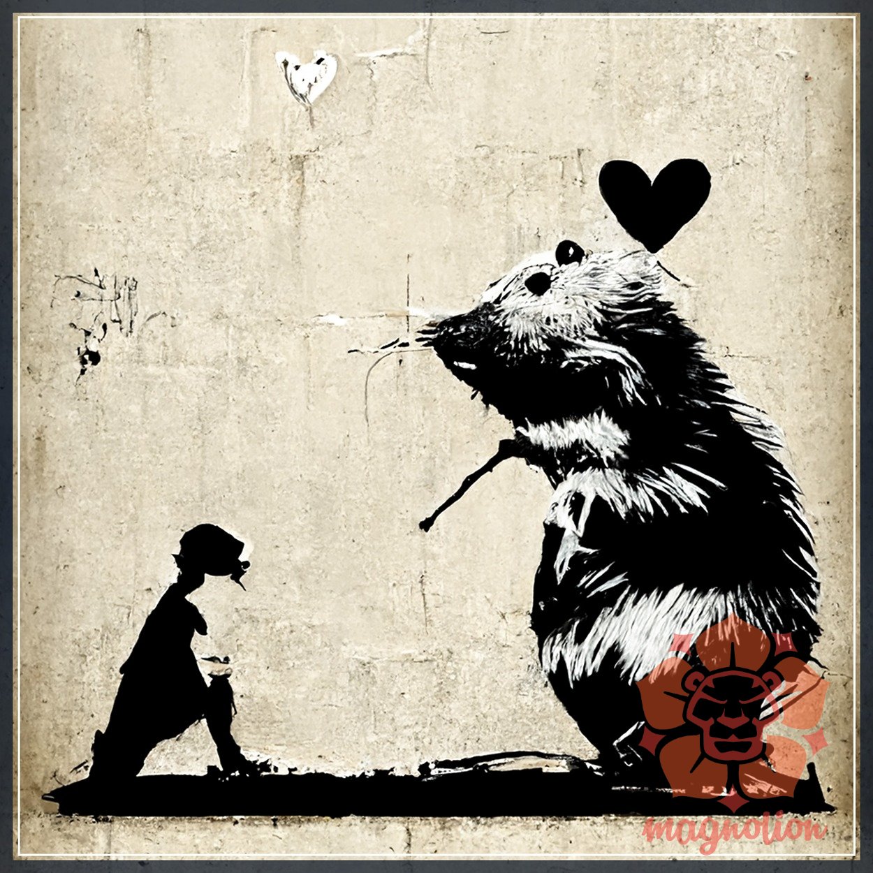 Grafiti patkány szerelem v2 egyedi póló 