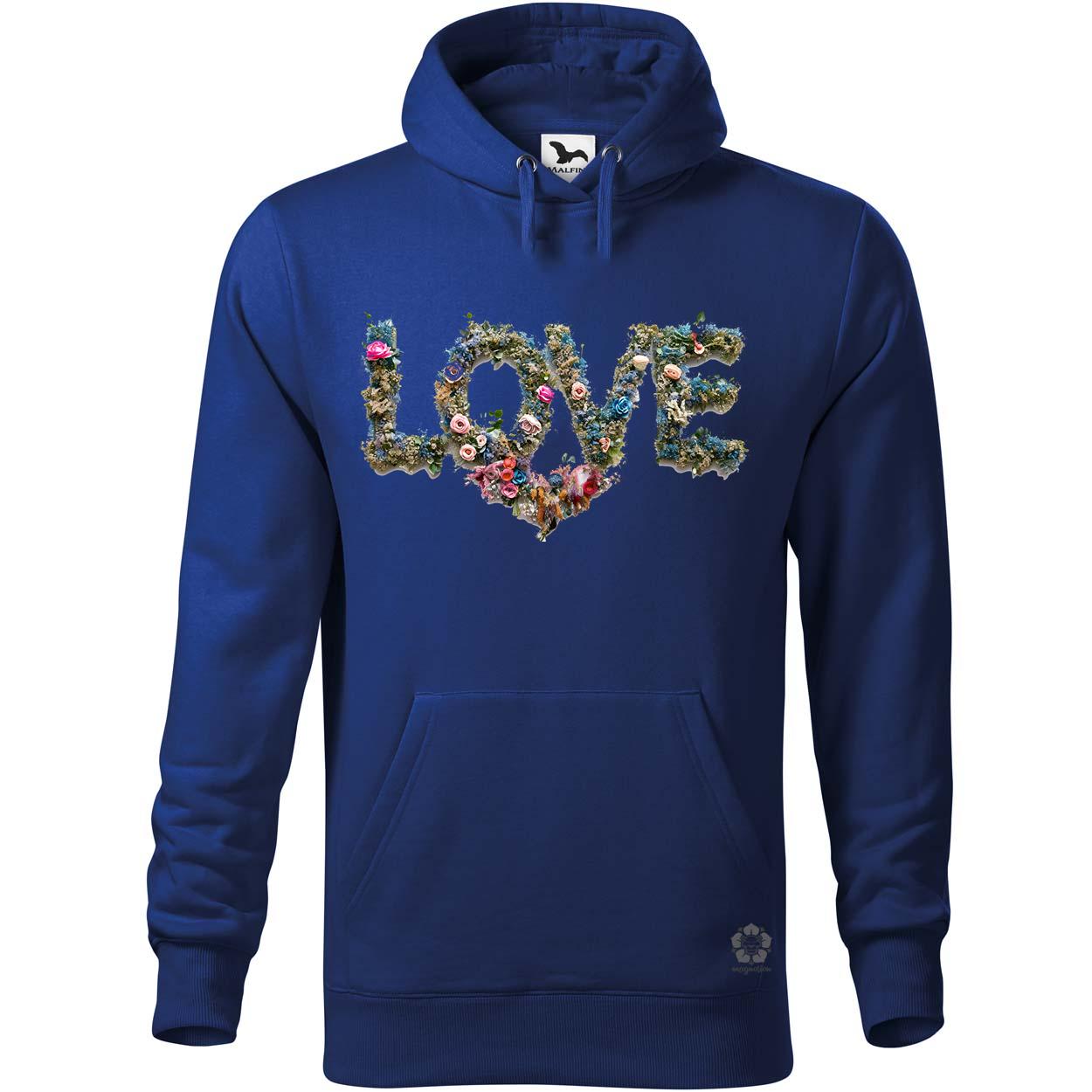 LOVE és virágok v2 egyedi  pulóver 