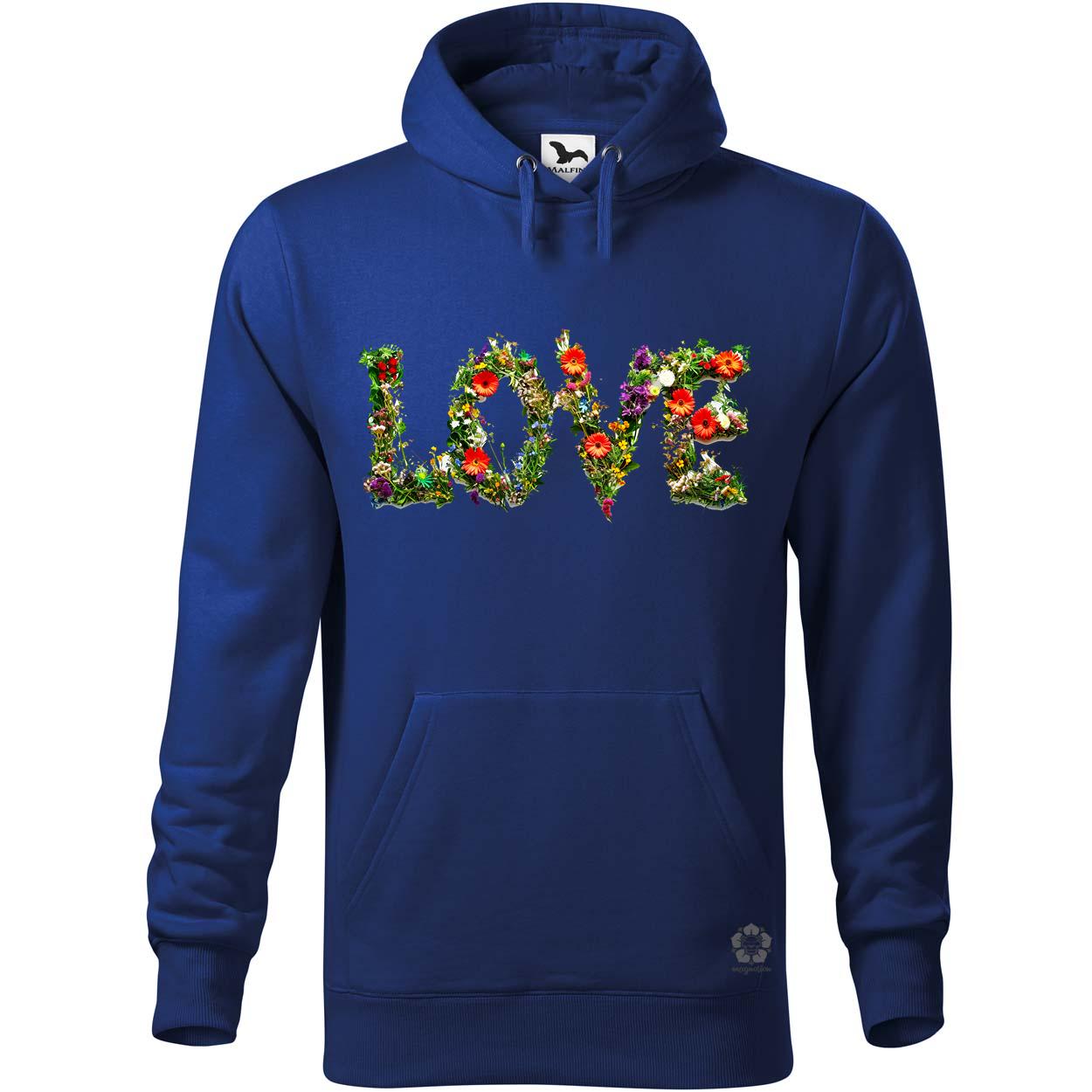 LOVE és virágok v3 egyedi  pulóver 