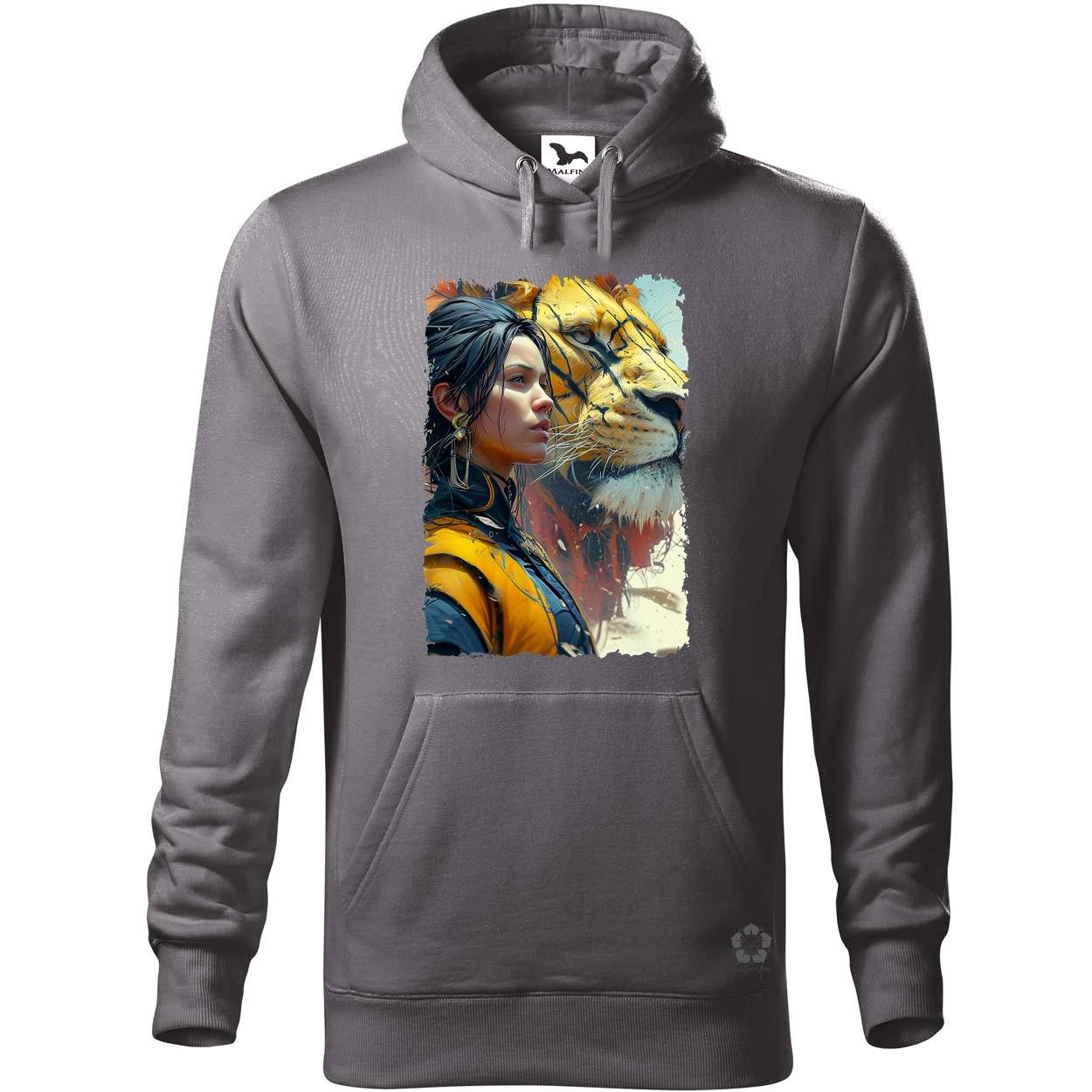 Nő és oroszlán v1 egyedi  pulóver 