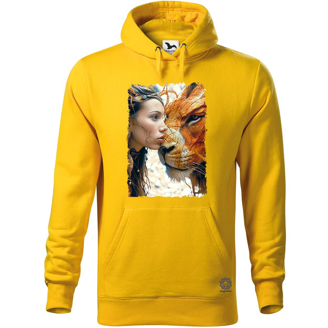 Nő és oroszlán v4 egyedi  pulóver 