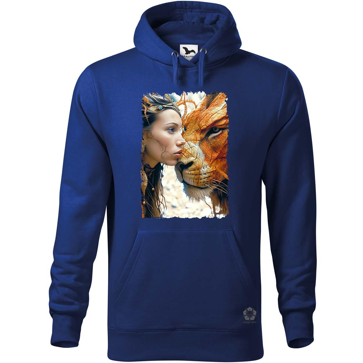 Nő és oroszlán v4 egyedi  pulóver 