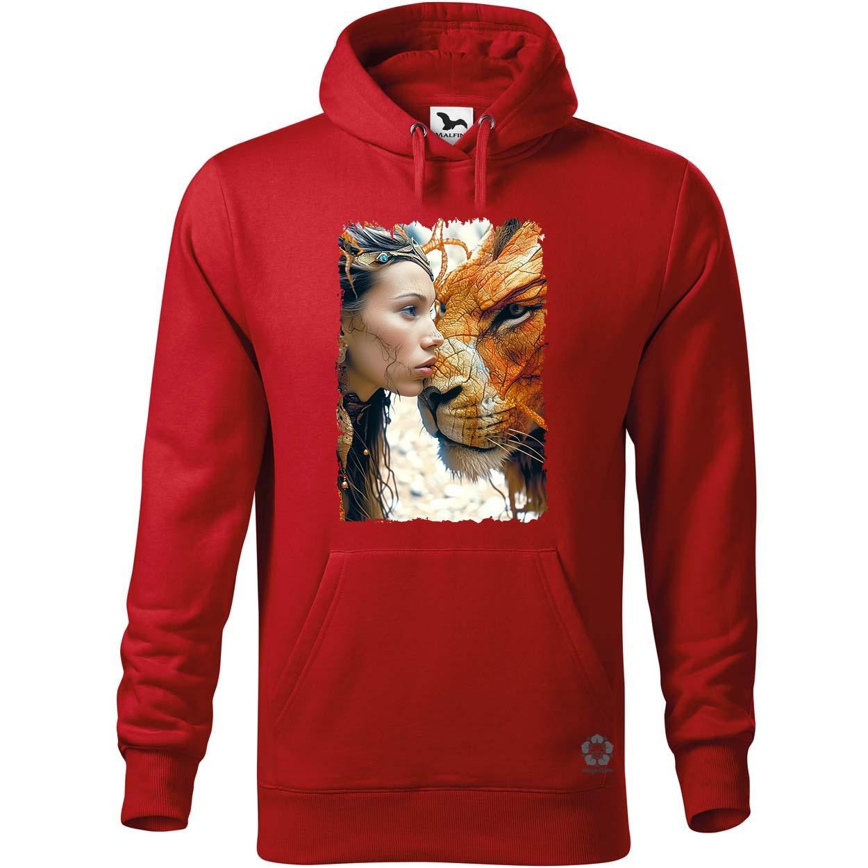 Nő és oroszlán v4 egyedi  pulóver 