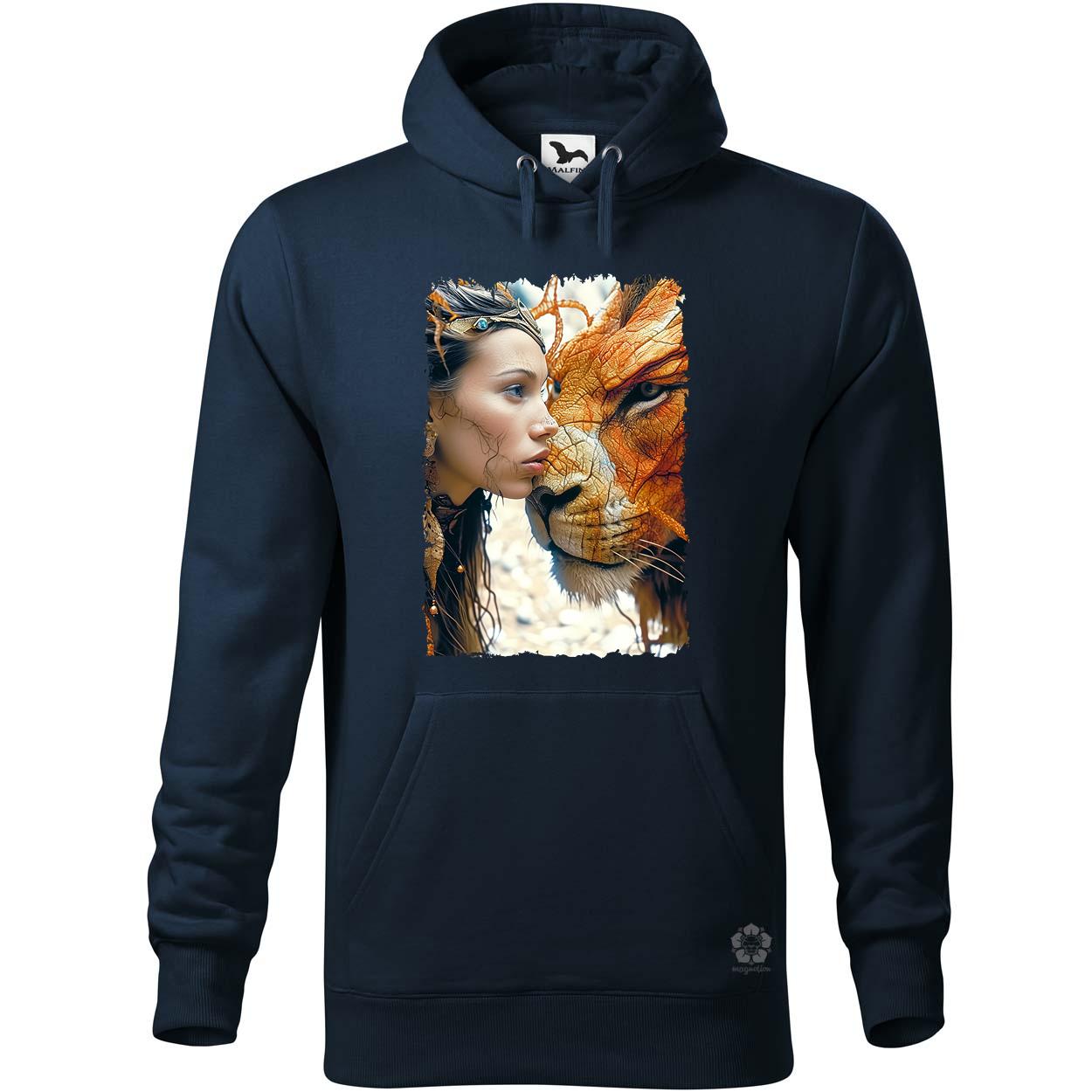 Nő és oroszlán v4 egyedi  pulóver 