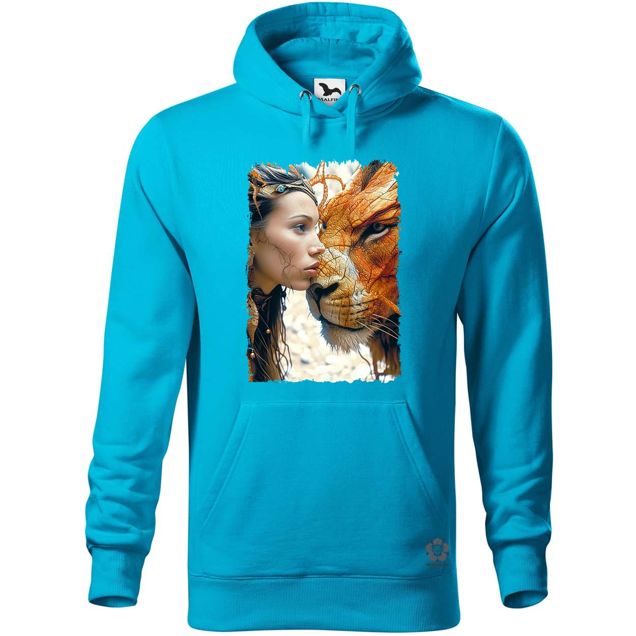 Nő és oroszlán v4 egyedi  pulóver 