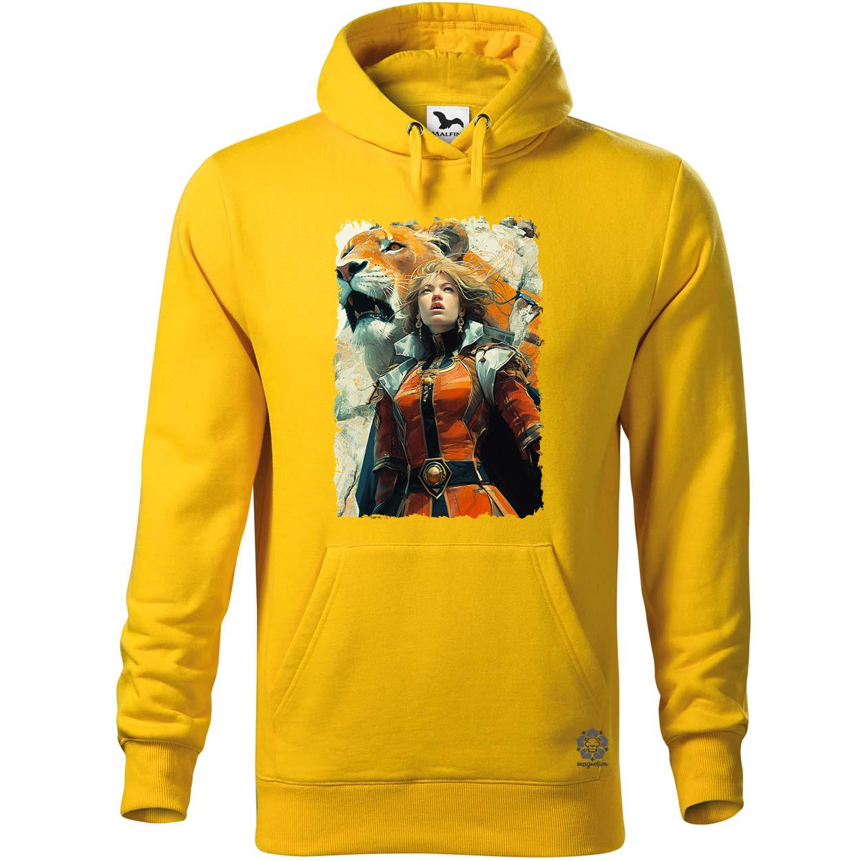 Nő és oroszlán v6 egyedi  pulóver 