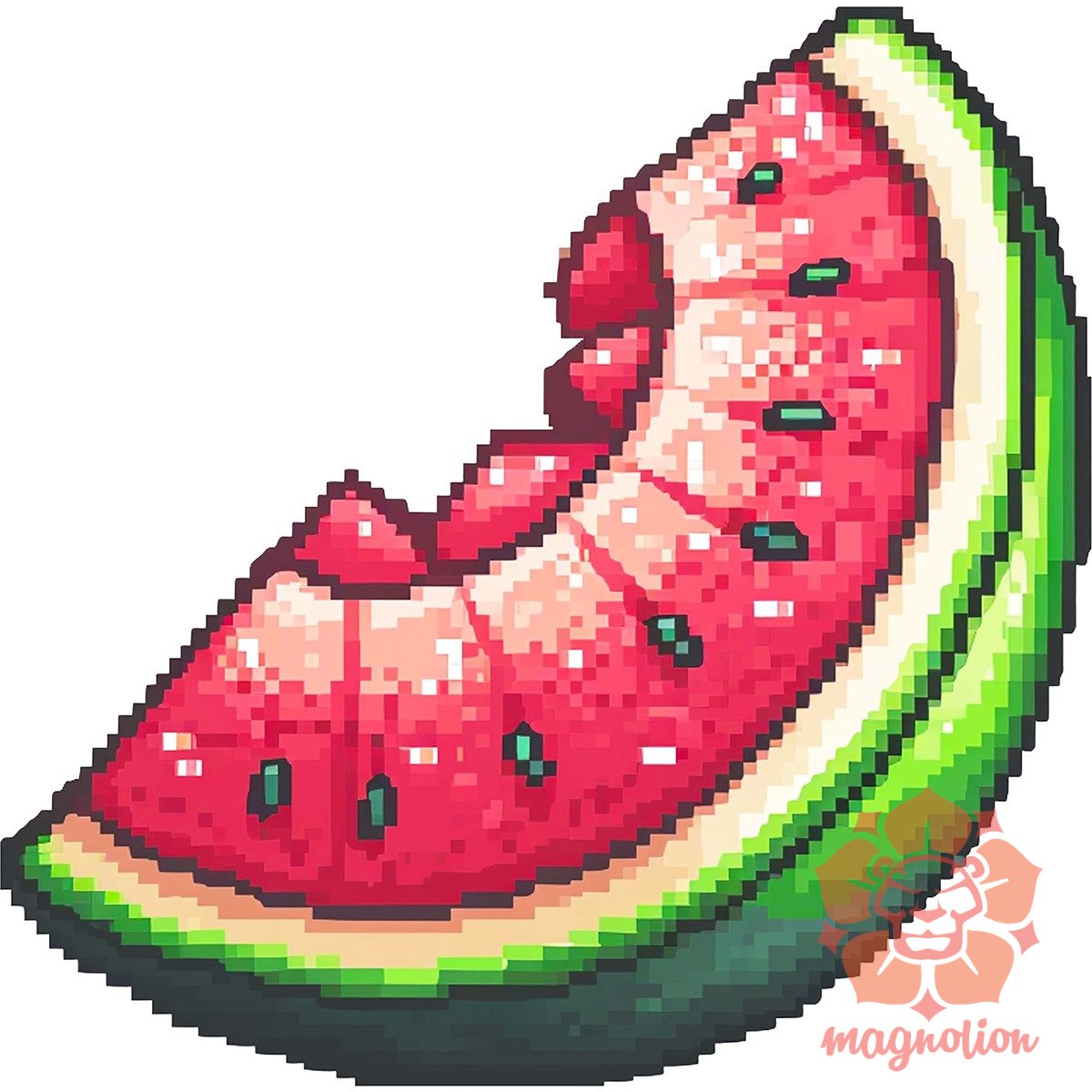 Pixelart dinnye v2 egyedi  pulóver 