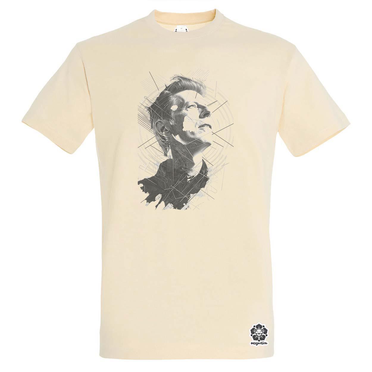 David Bowie rajz portré v1 egyedi póló 