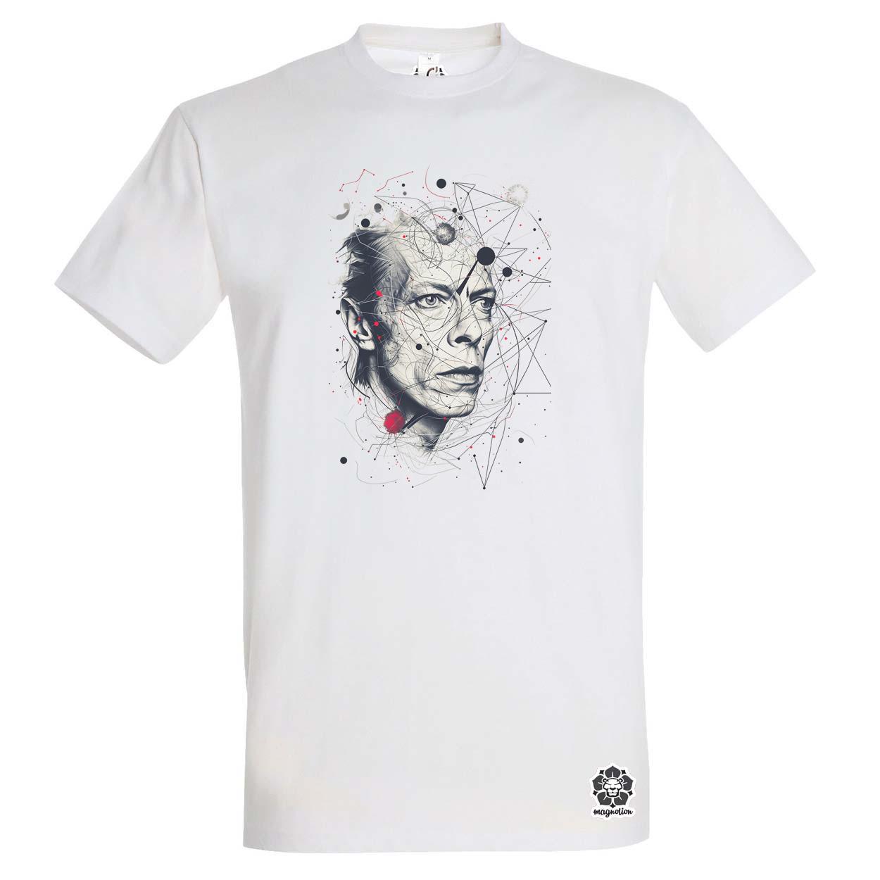 David Bowie rajz portré v2 egyedi póló 