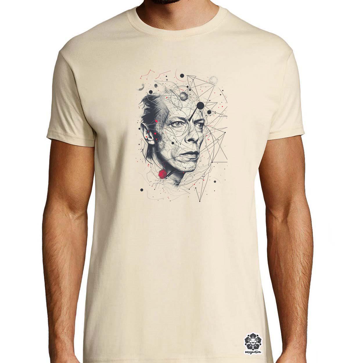 David Bowie rajz portré v2 egyedi póló 