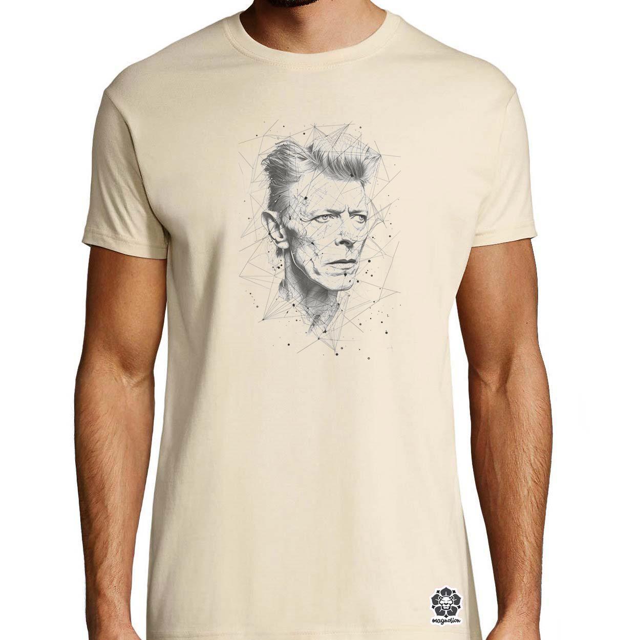 David Bowie rajz portré v3 egyedi póló 