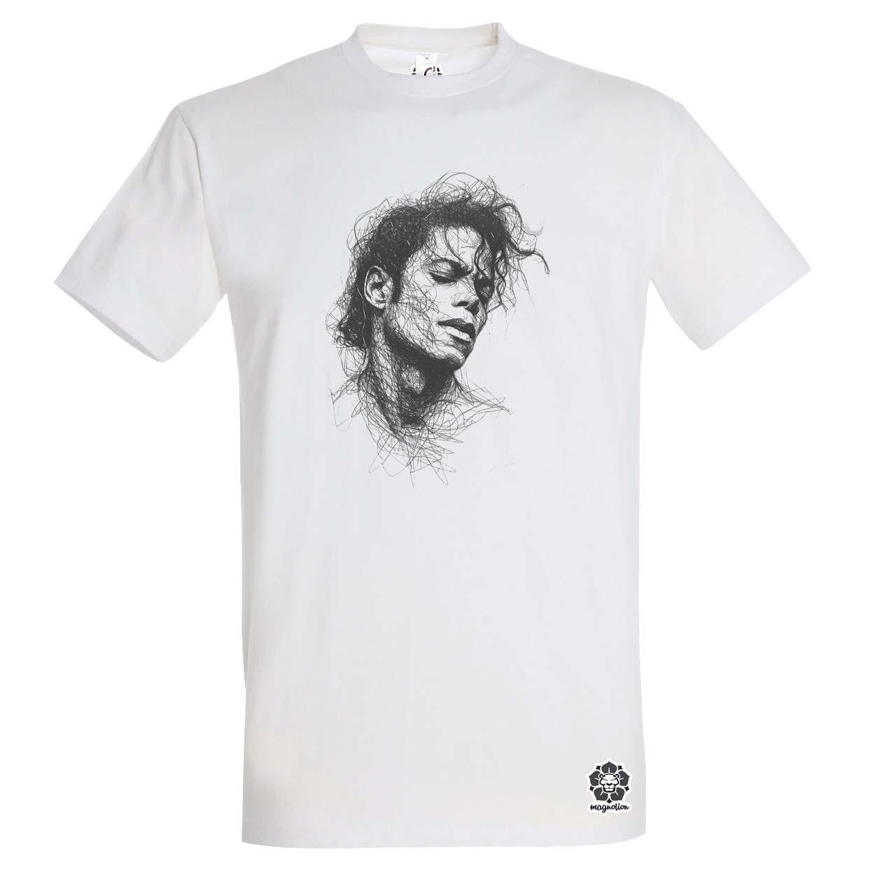 Michael Jackson rajz portré v1 egyedi póló 