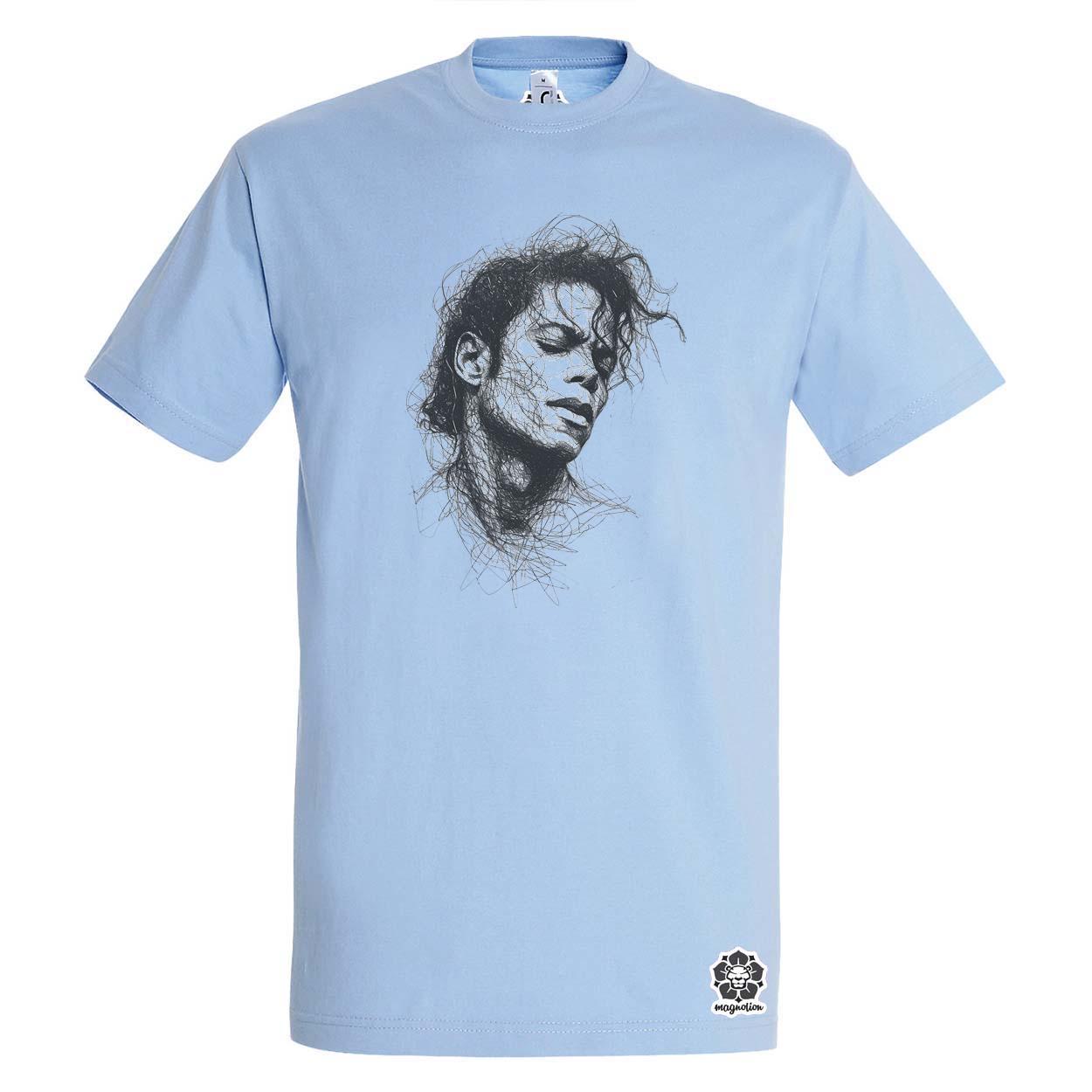 Michael Jackson rajz portré v1 egyedi póló 