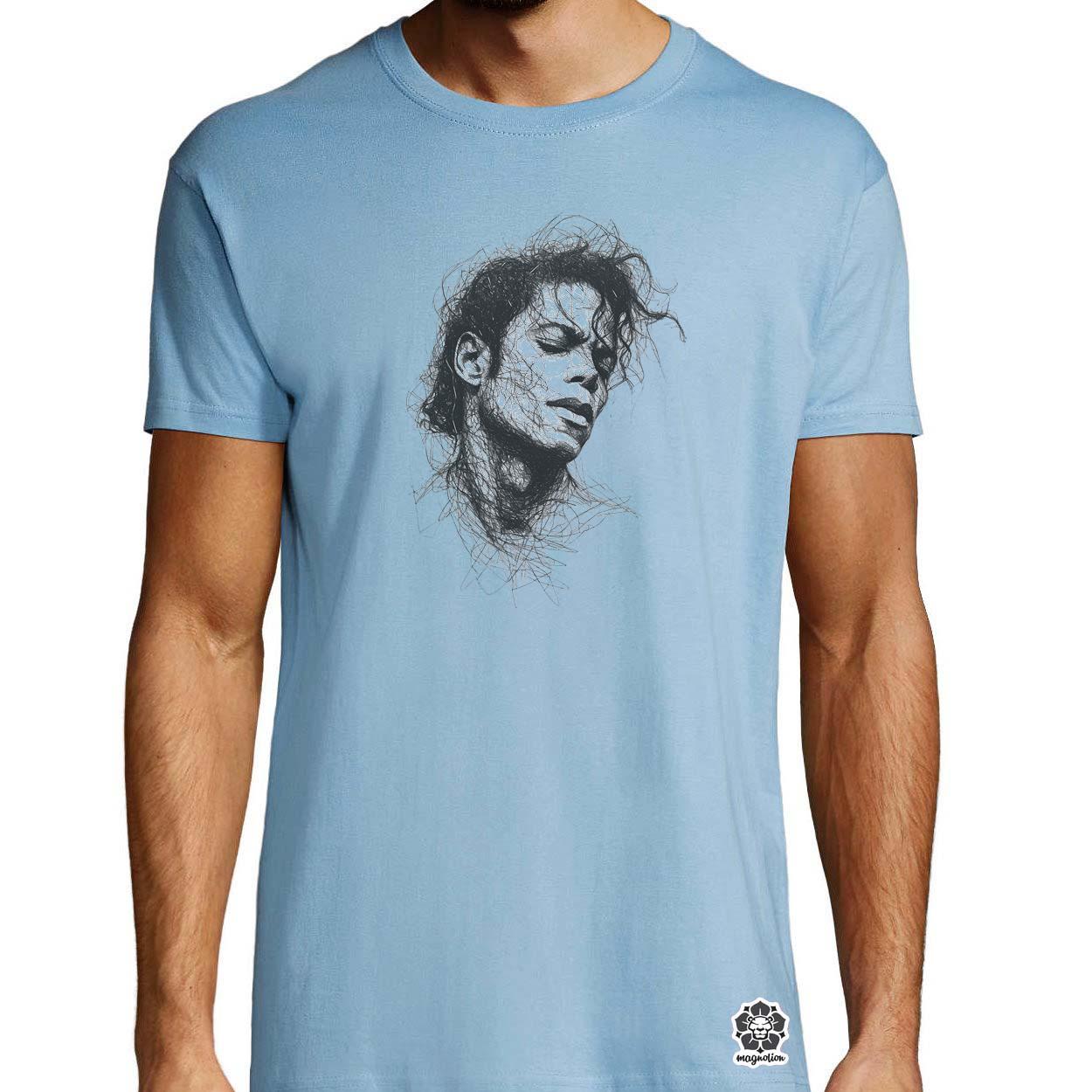 Michael Jackson rajz portré v1 egyedi póló 