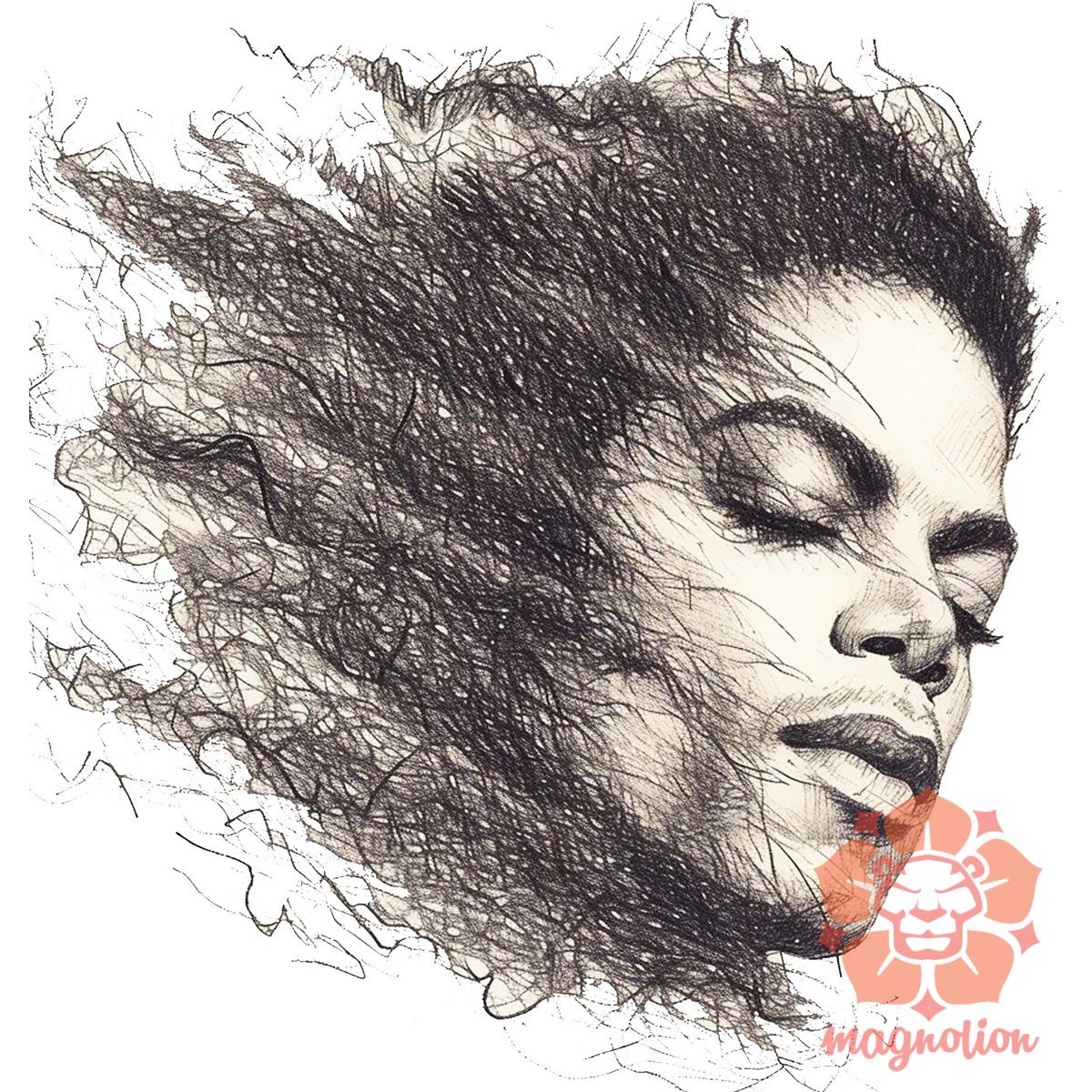 Michael Jackson rajz portré v3 egyedi póló 