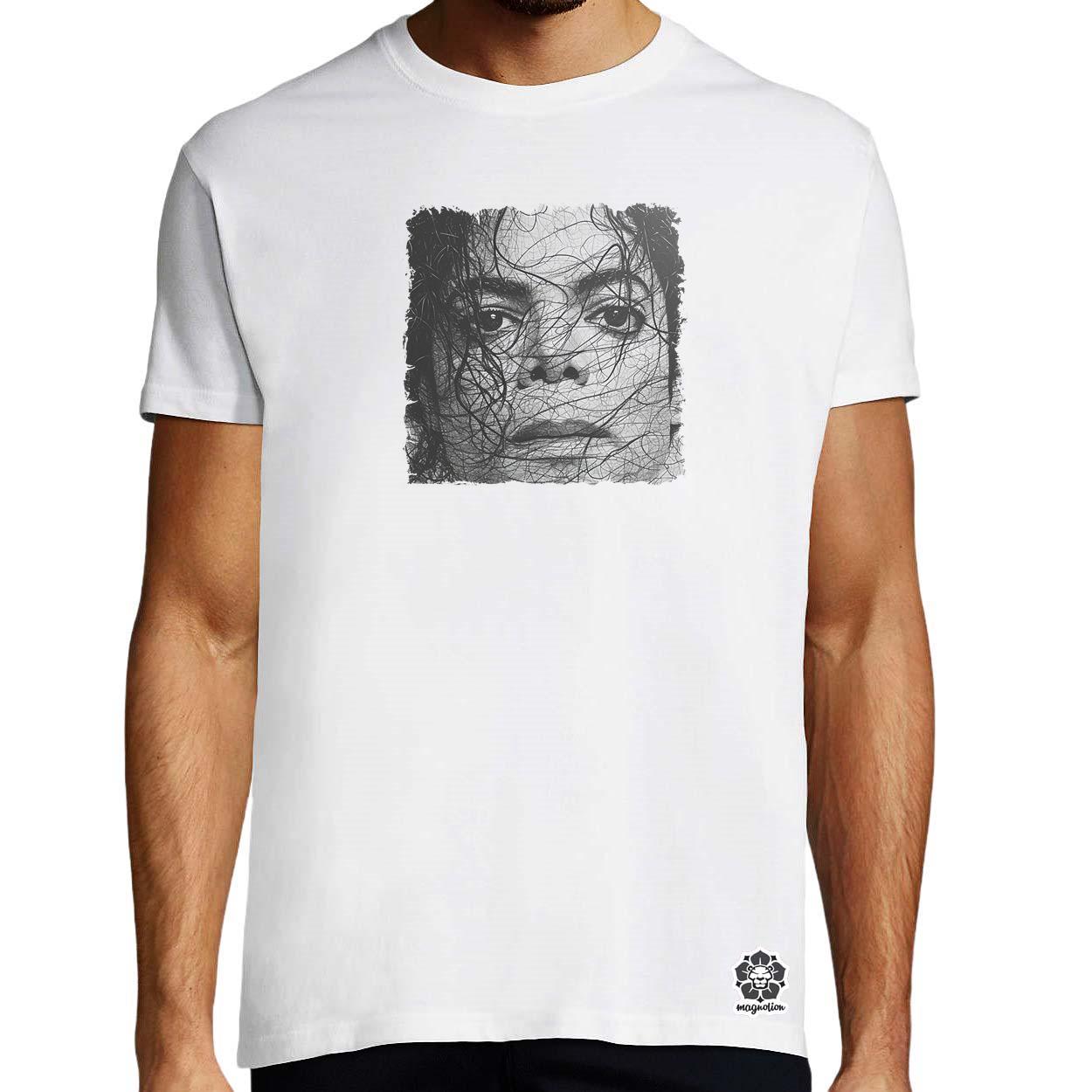 Michael Jackson rajz portré v4 egyedi póló 