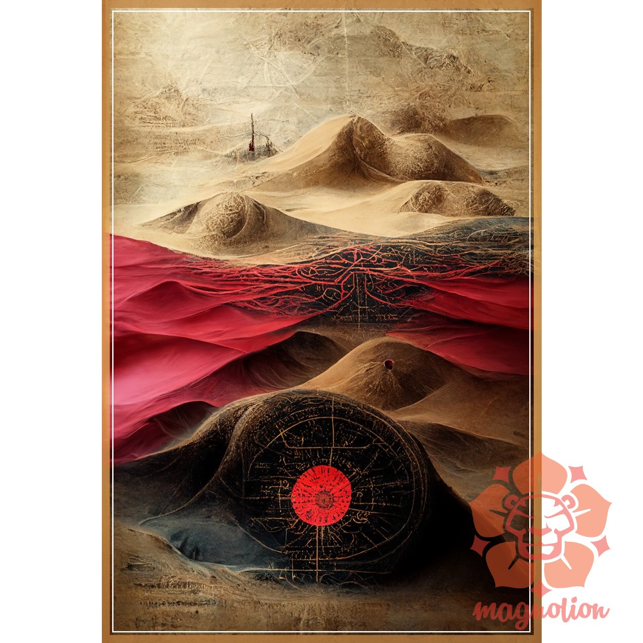 Belső térkép Dune 4/3 egyedi póló 