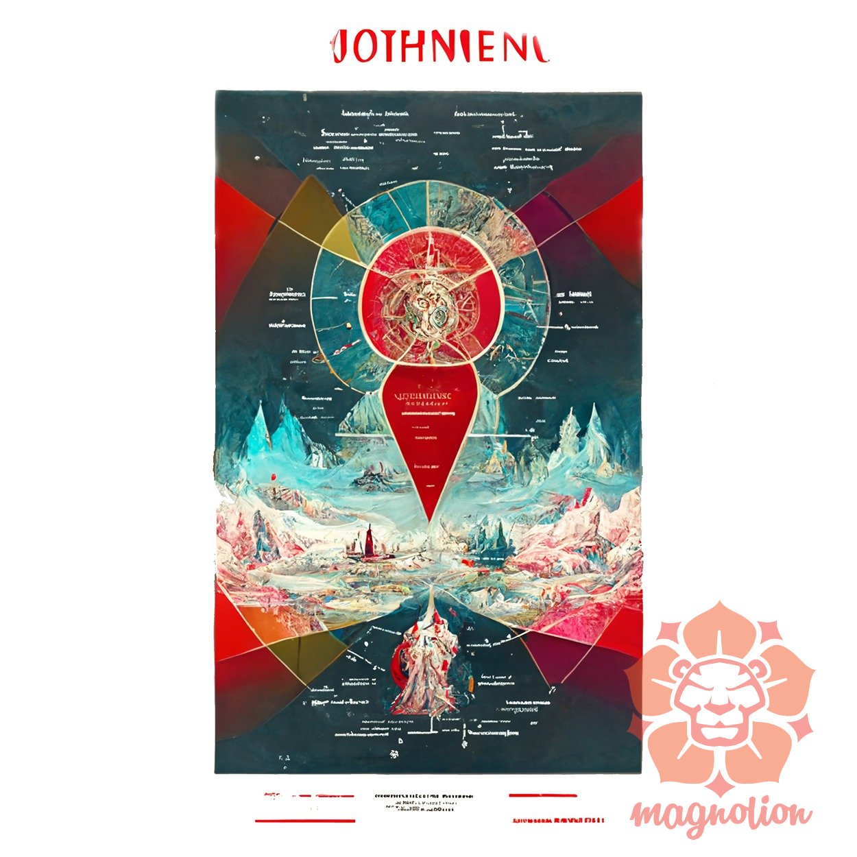 Belső térkép Jotunheim 4/1 egyedi póló 