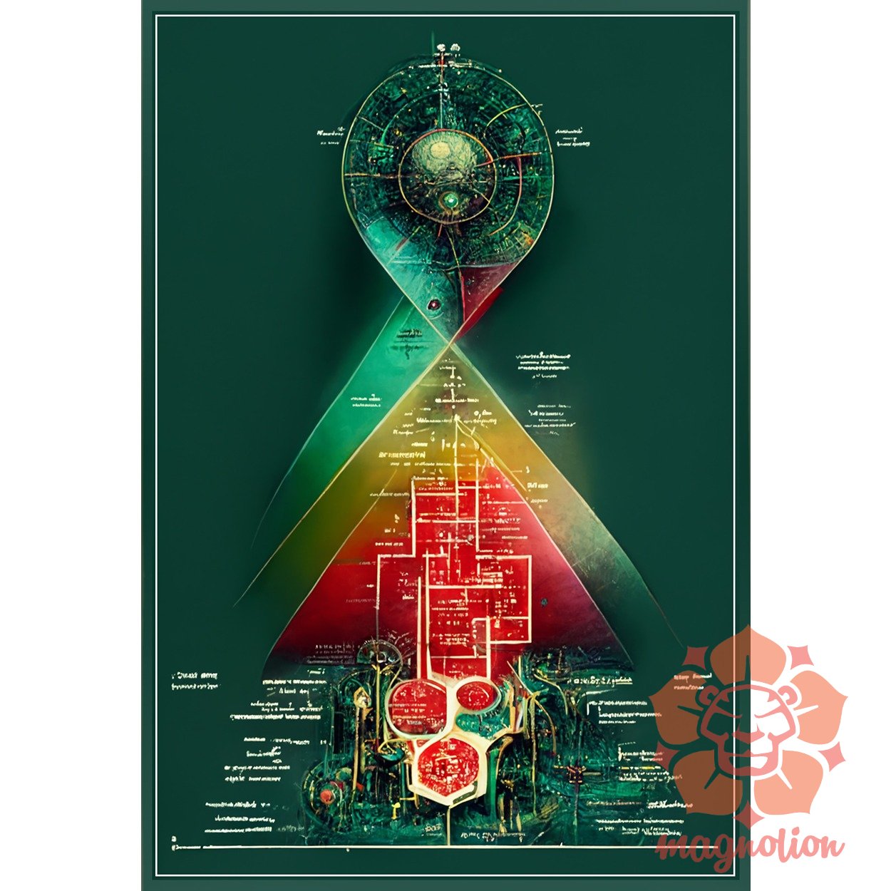 Belső térkép Matrix Zion 4/3 egyedi póló 