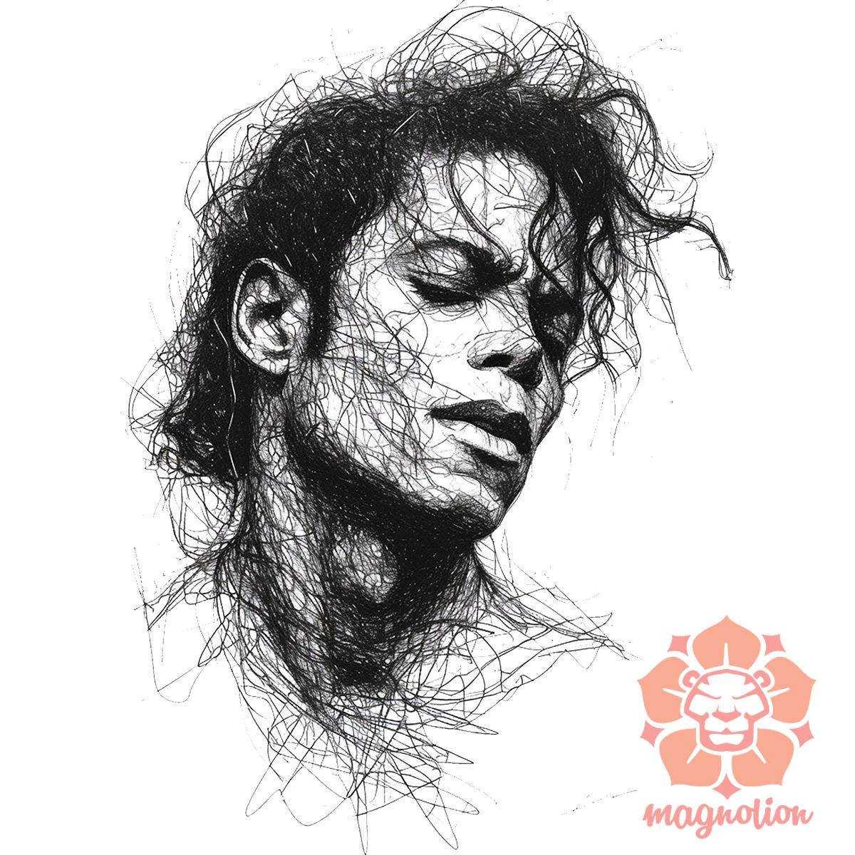 Michael Jackson rajz portré v1 egyedi  pulóver 