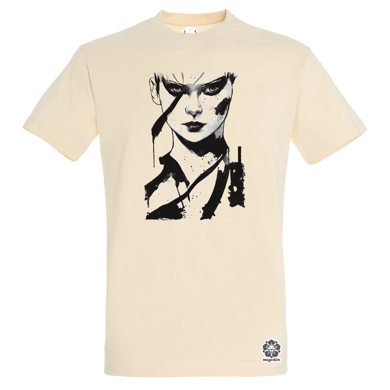 Fekete-fehér Leeloo v1 egyedi póló 