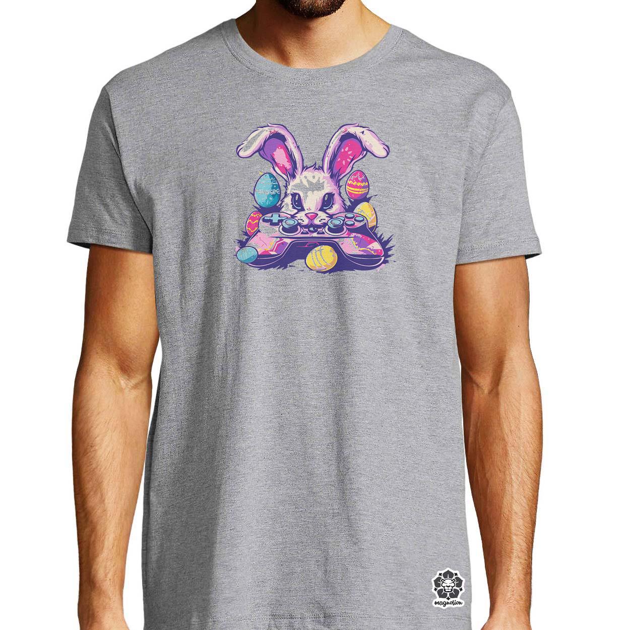 Gamer nyuszi v2 egyedi póló 