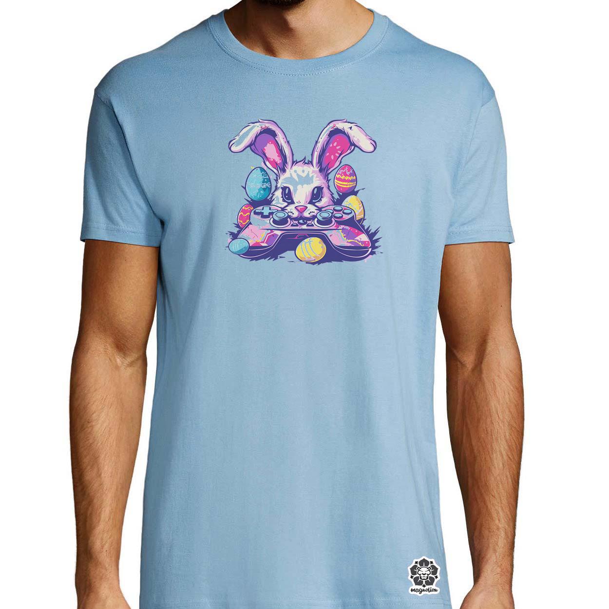 Gamer nyuszi v2 egyedi póló 