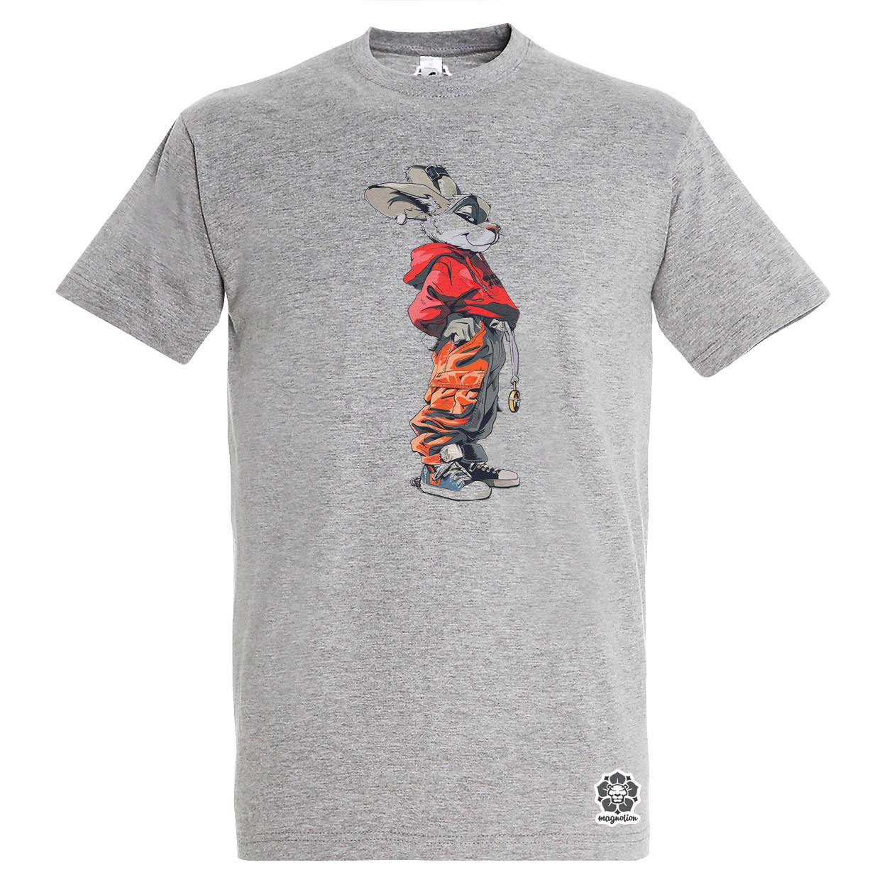 Hip Hop nyuszi v1 egyedi póló 