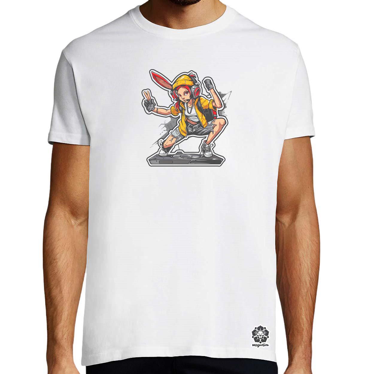 Hip Hop nyuszi v11 egyedi póló 