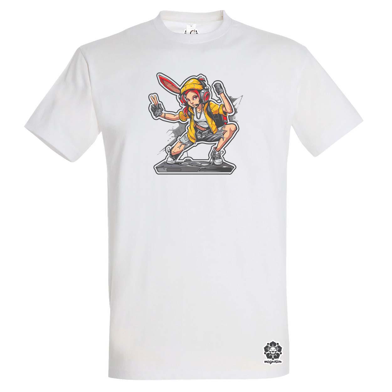 Hip Hop nyuszi v11 egyedi póló 