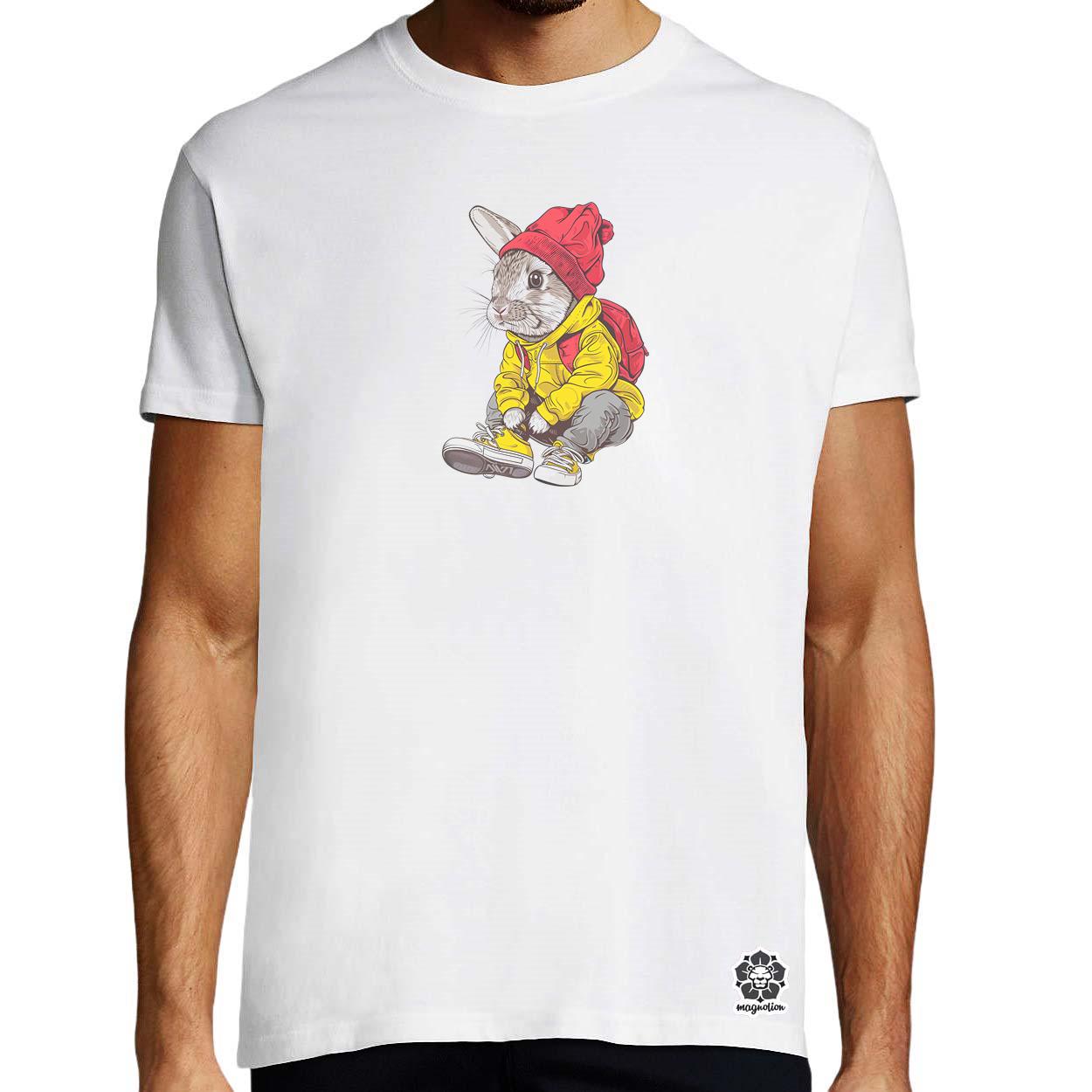 Hip Hop nyuszi v12 egyedi póló 