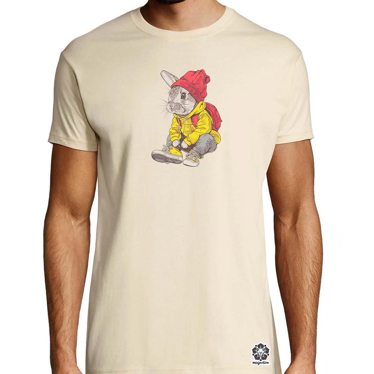 Hip Hop nyuszi v12 egyedi póló 