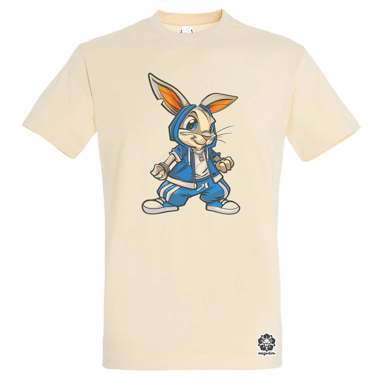 Hip Hop nyuszi v13 egyedi póló 
