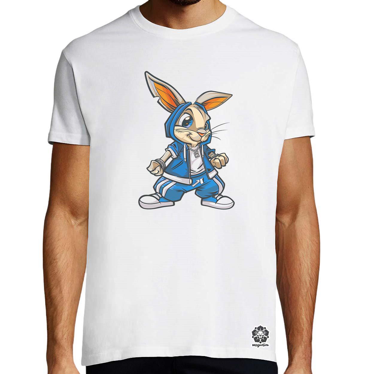 Hip Hop nyuszi v13 egyedi póló 