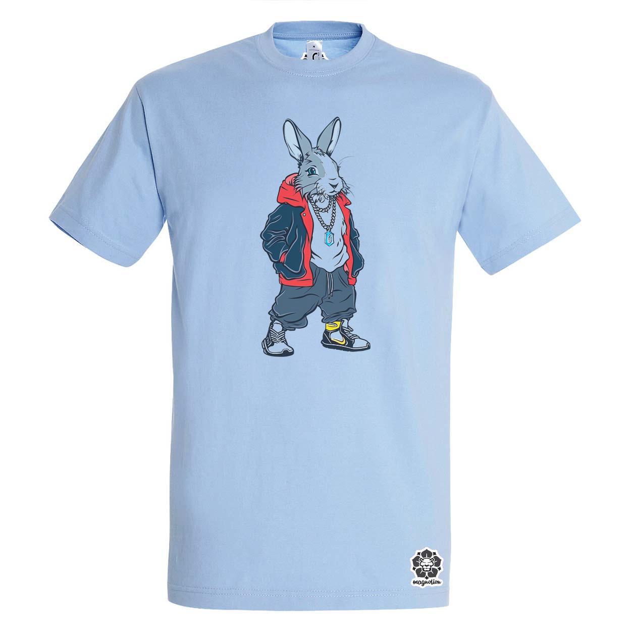 Hip Hop nyuszi v15 egyedi póló 