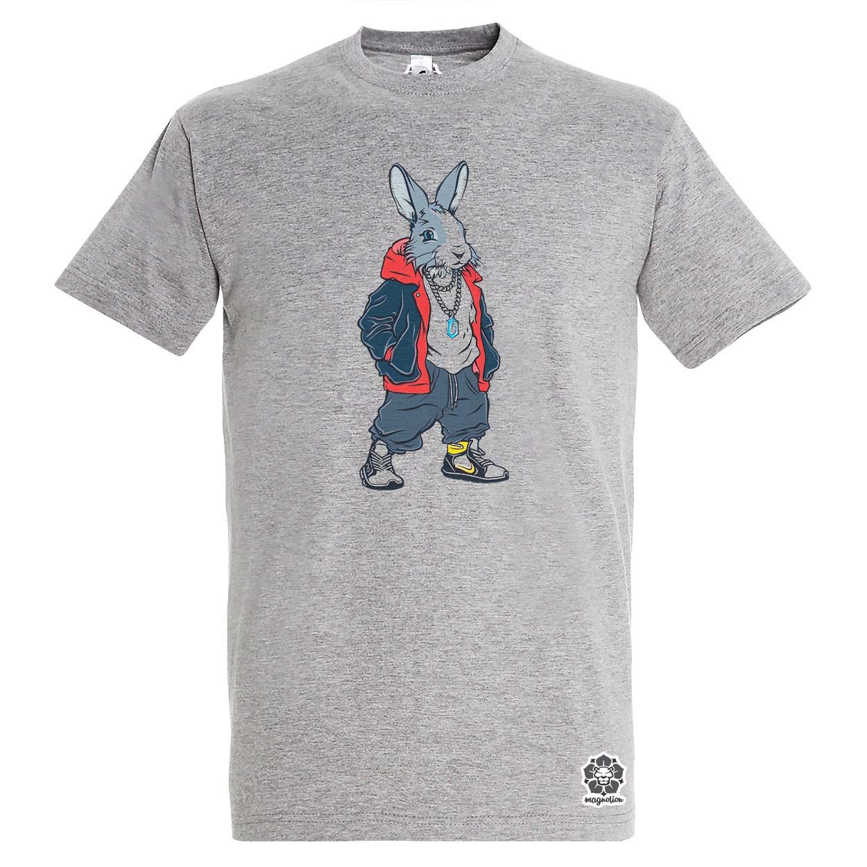 Hip Hop nyuszi v15 egyedi póló 