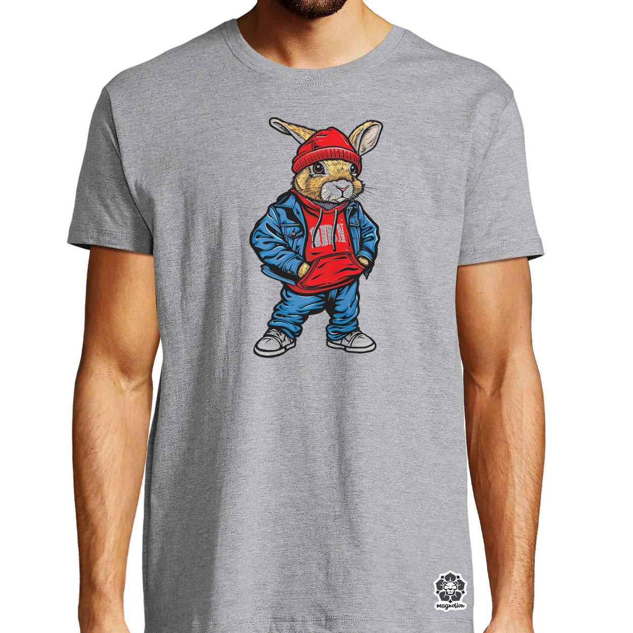 Hip Hop nyuszi v16 egyedi póló 