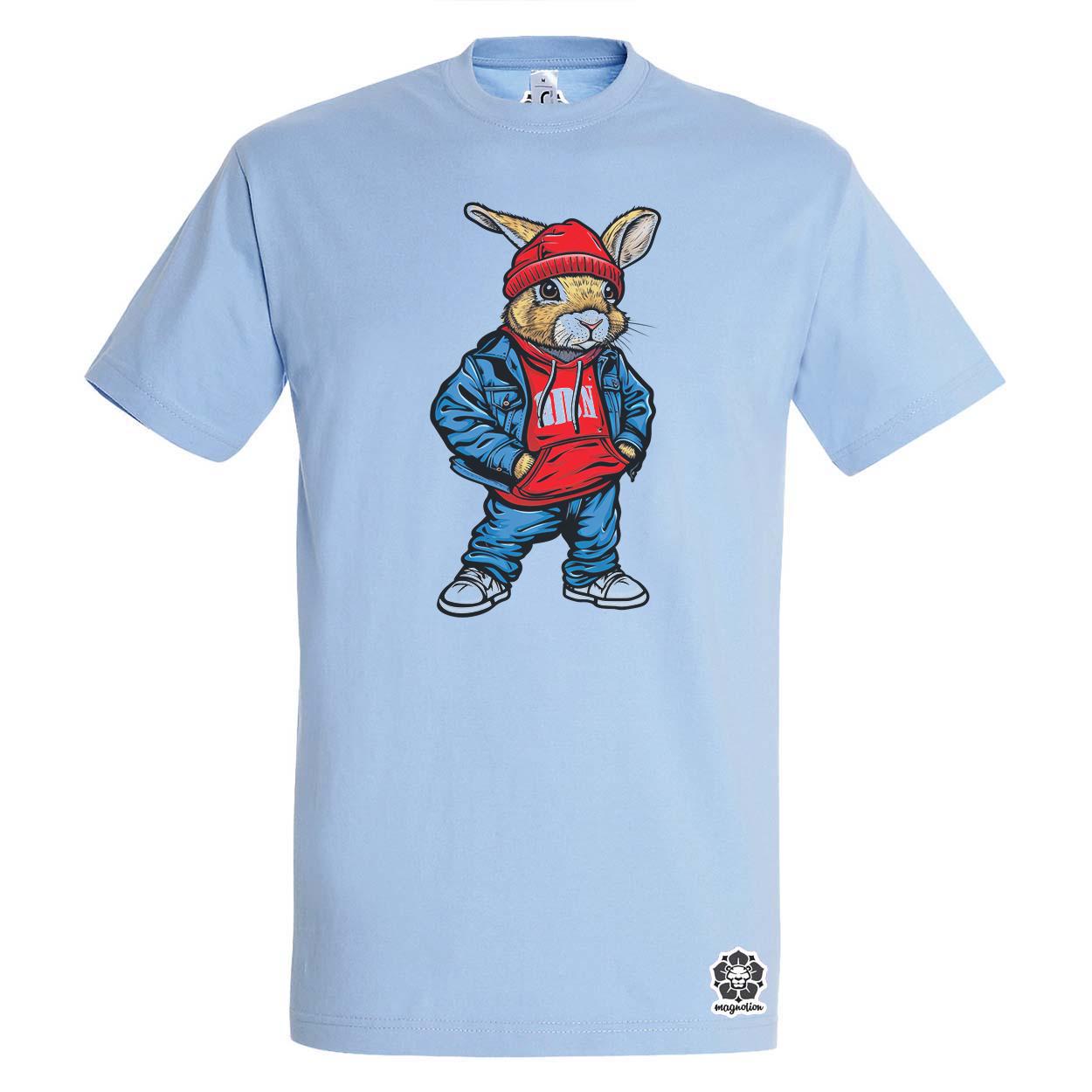 Hip Hop nyuszi v16 egyedi póló 