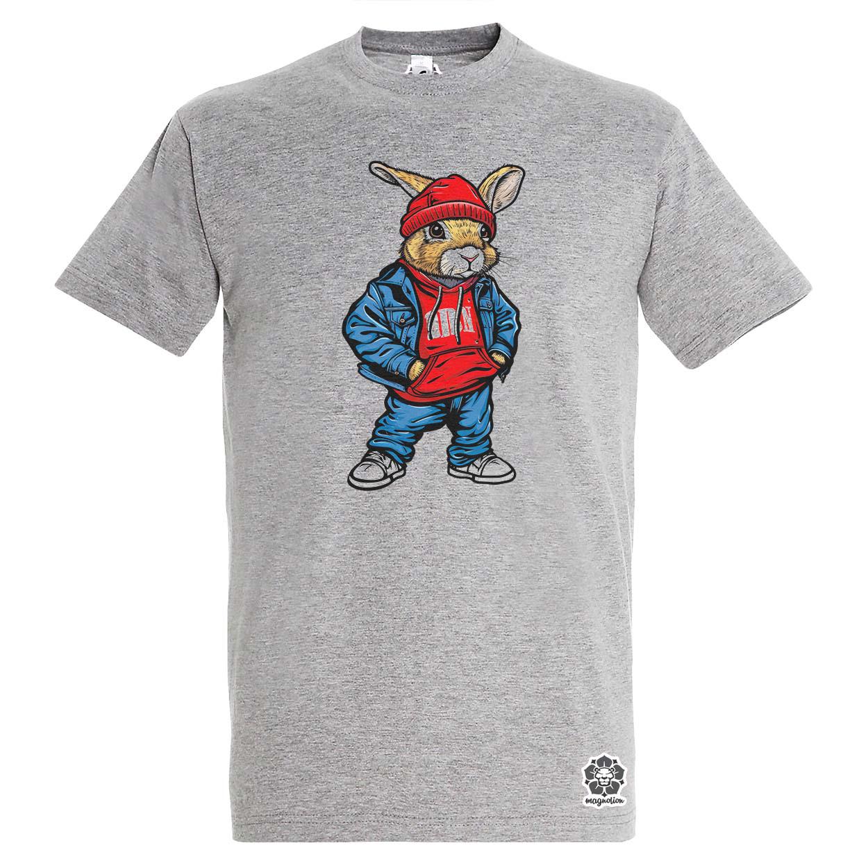 Hip Hop nyuszi v16 egyedi póló 