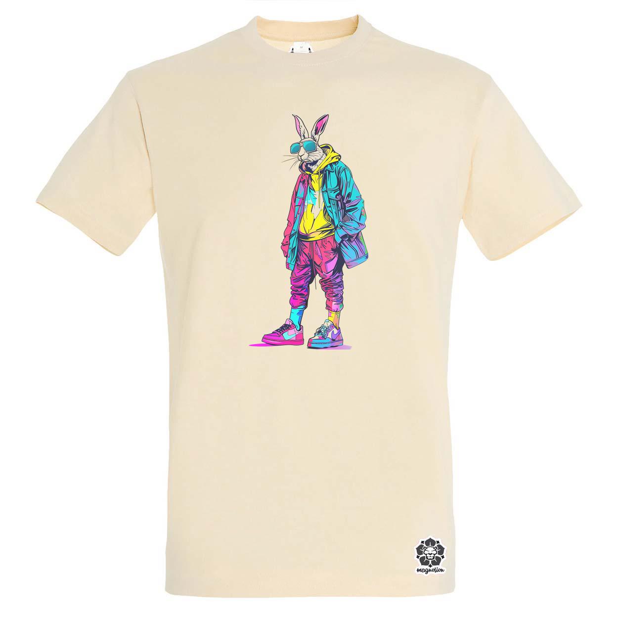 Hip Hop nyuszi v18 egyedi póló 