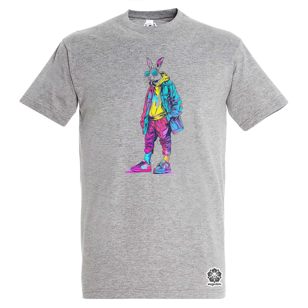 Hip Hop nyuszi v18 egyedi póló 